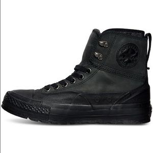 Converse Waterproof Black Leather Sneaker/ Boot